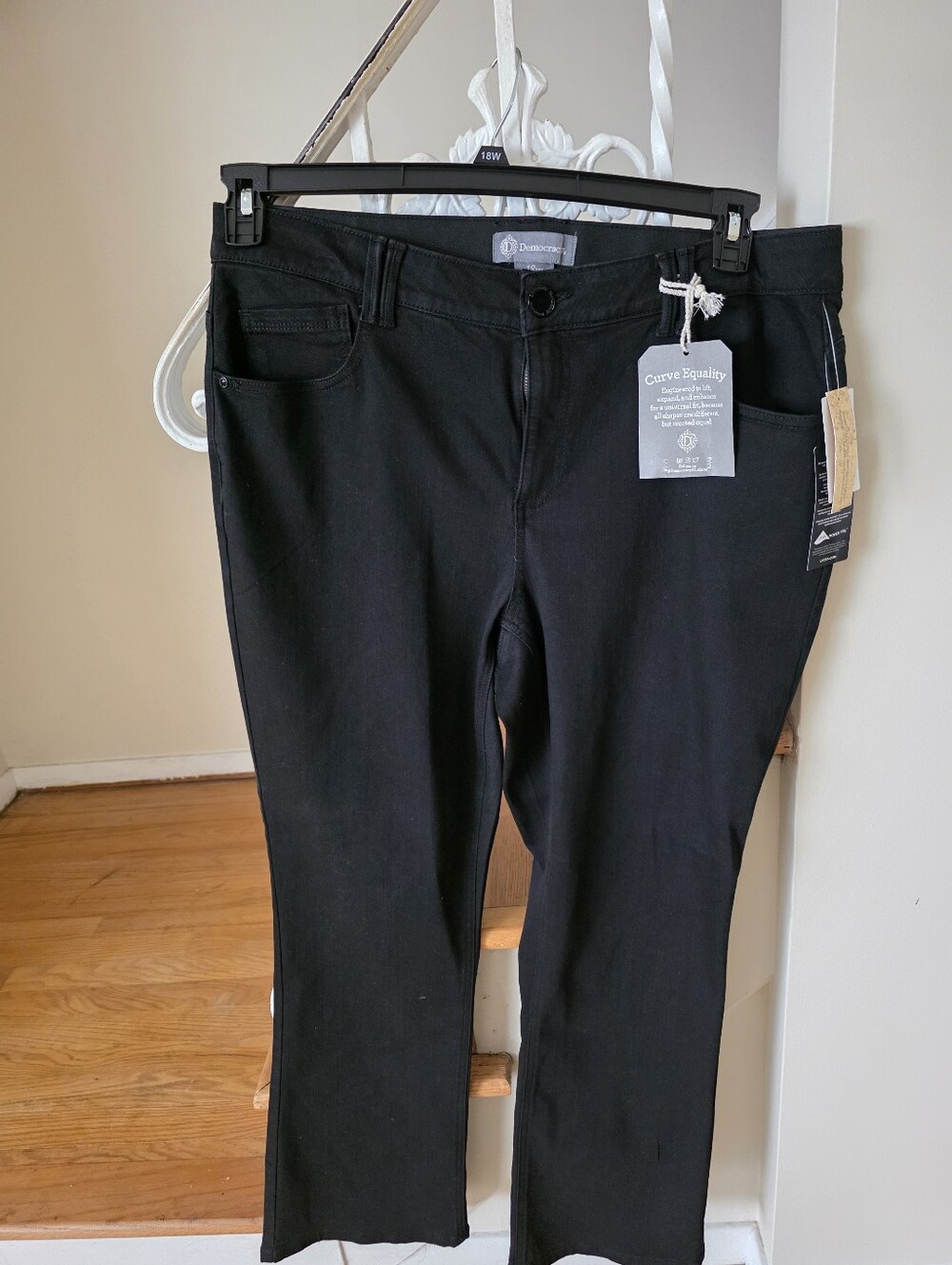 Democracy Black Straight-Leg Women's Jeans